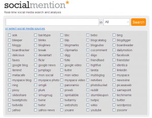 Real Time Search - Social Mention