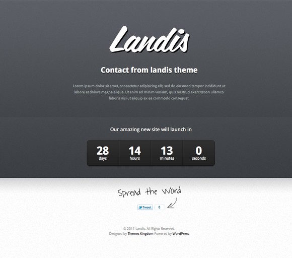 Landis: un theme Bajo Construcci&oacute;n