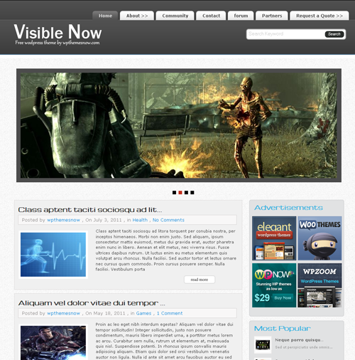 Visible | theme gratis de WordPress