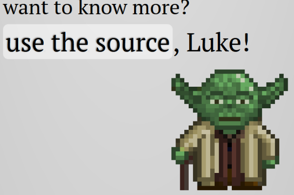 Hay que mirar el código fuente Hay que mirar el código fuente