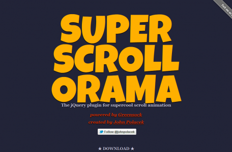 Avanzados efectos de scroll con SuperScrollorama