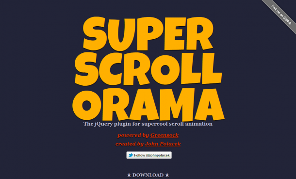 Avanzados efectos de scroll con SuperScrollorama