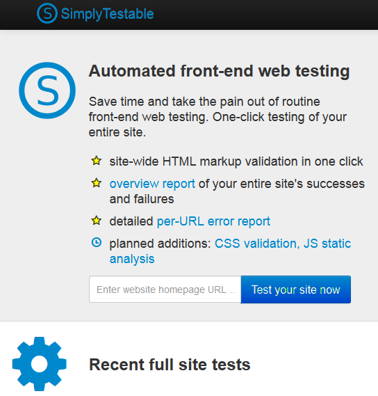 Simply Testable - Como comprobar la validez de todo un sitio