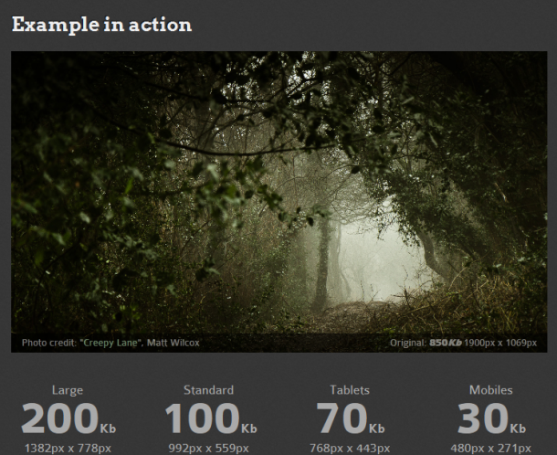 Como manejar Adaptive Images en HTML