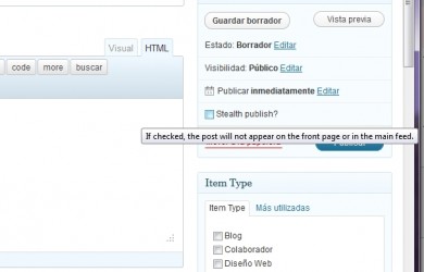 Como evitar publicaciones en el feed RSS