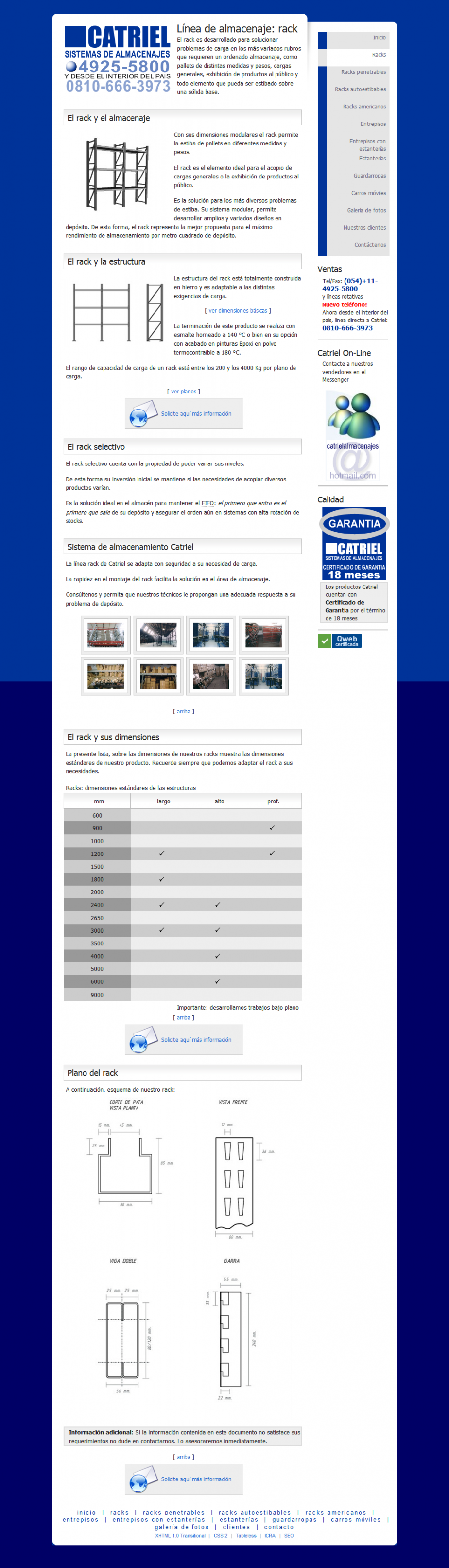 #158 - 'Catriel - Sistemas de almacenajes - Rack'