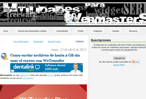 Utilidades para Webmasters