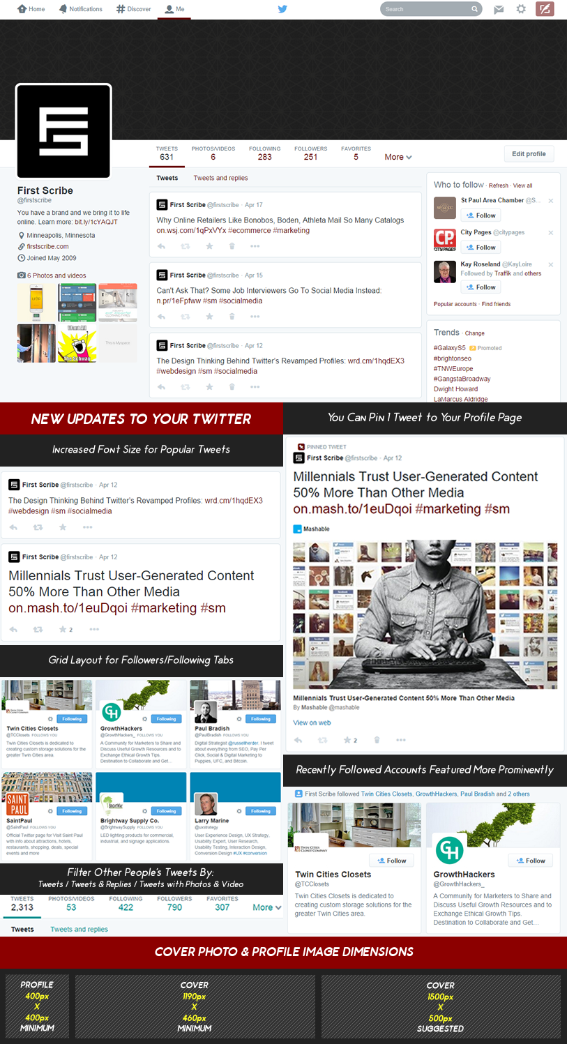 todo sobre el nuevo layout de Twiitter
